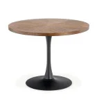 ROUND TABLE CARMELO, TOP - WALNUT, LEGS - BLACK order